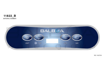 category Balboa | Top Side Panel VL400 Light, Temp, Jets, Aux 151203-30